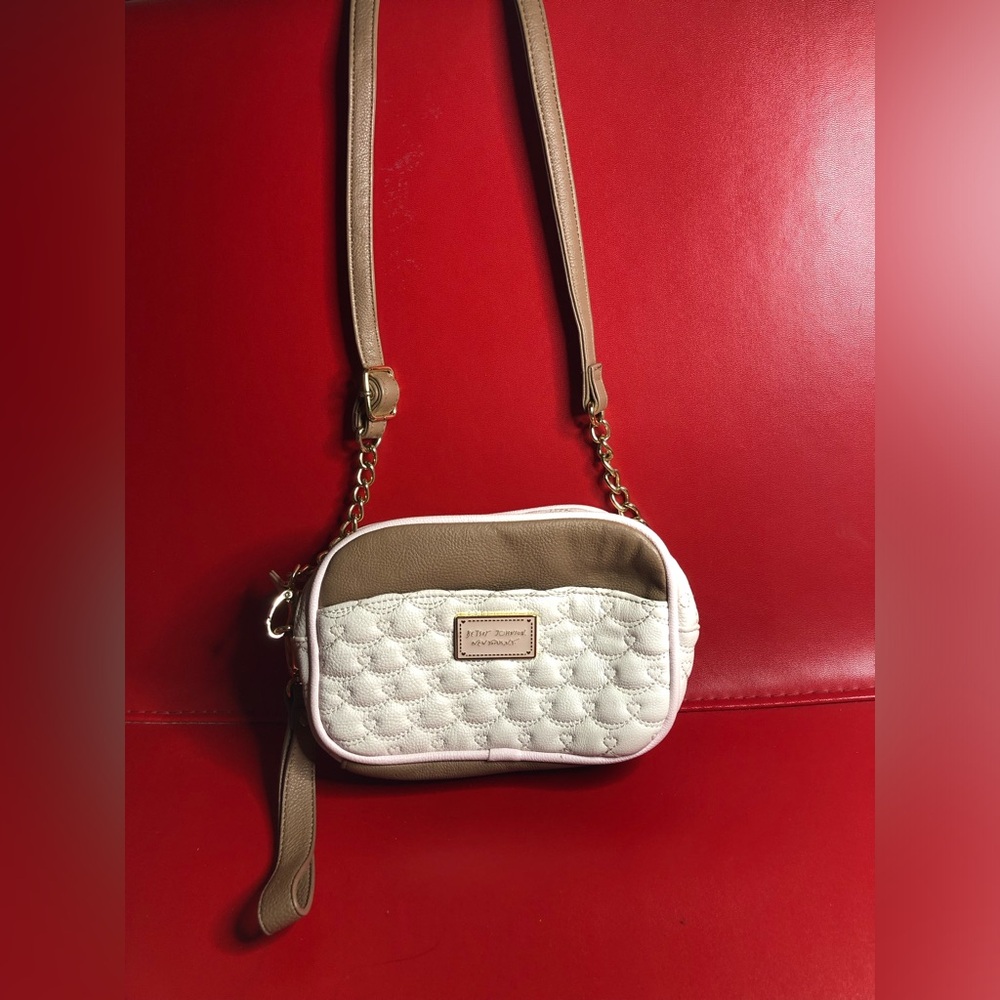 Betsey Johnson Mini Crossbody Double Zipper